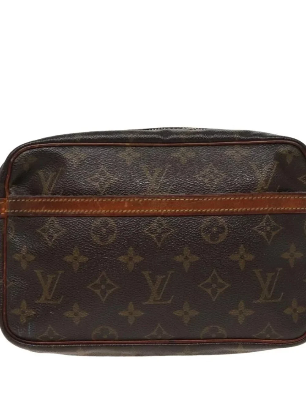 LOUIS VUITTON Monogram Compiegne 23 Clutch Bag M51847 LV Auth